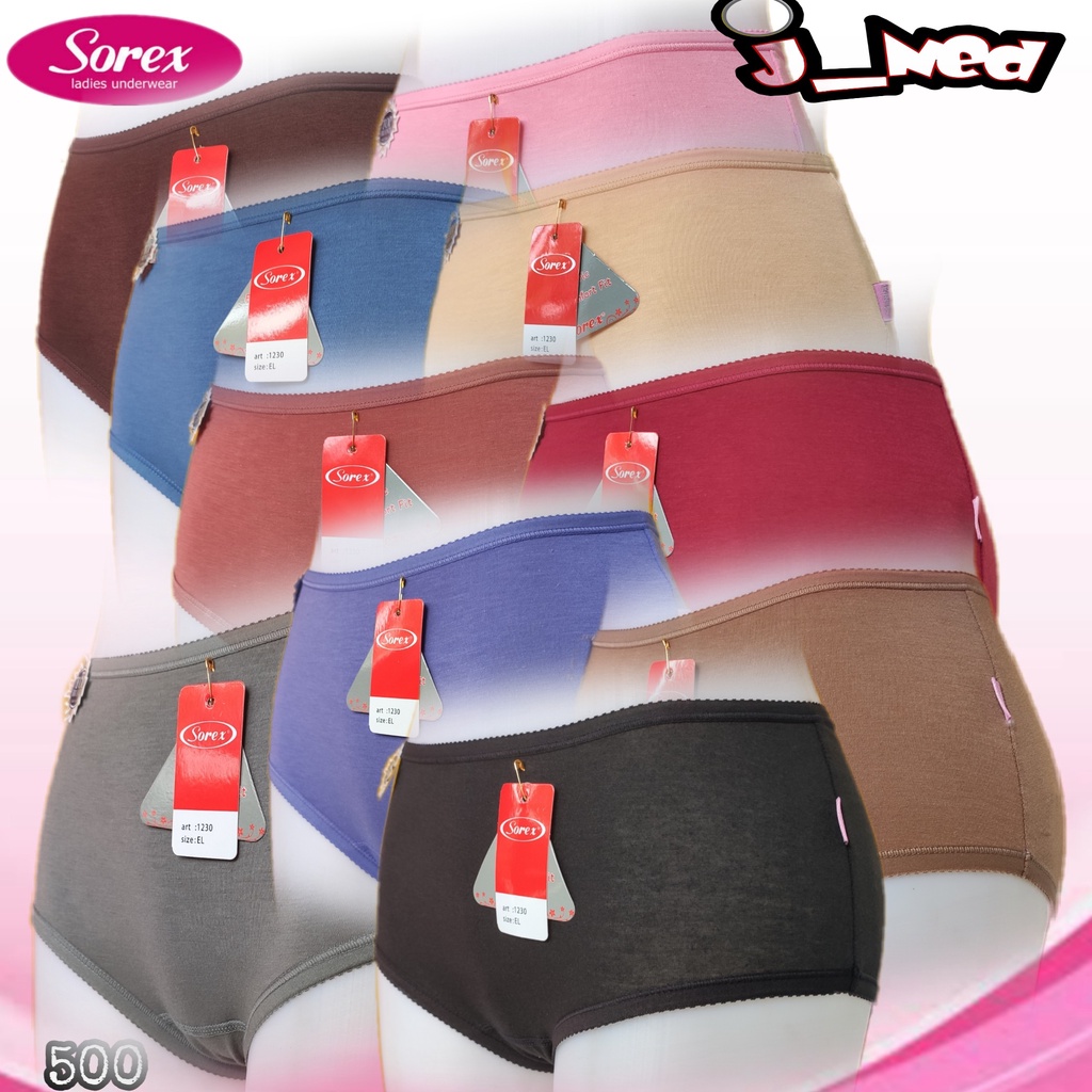 J500L [12 Pcs ] Celana Dalam WANITA Sorex Cd Wanita SOREX PER LUSIN