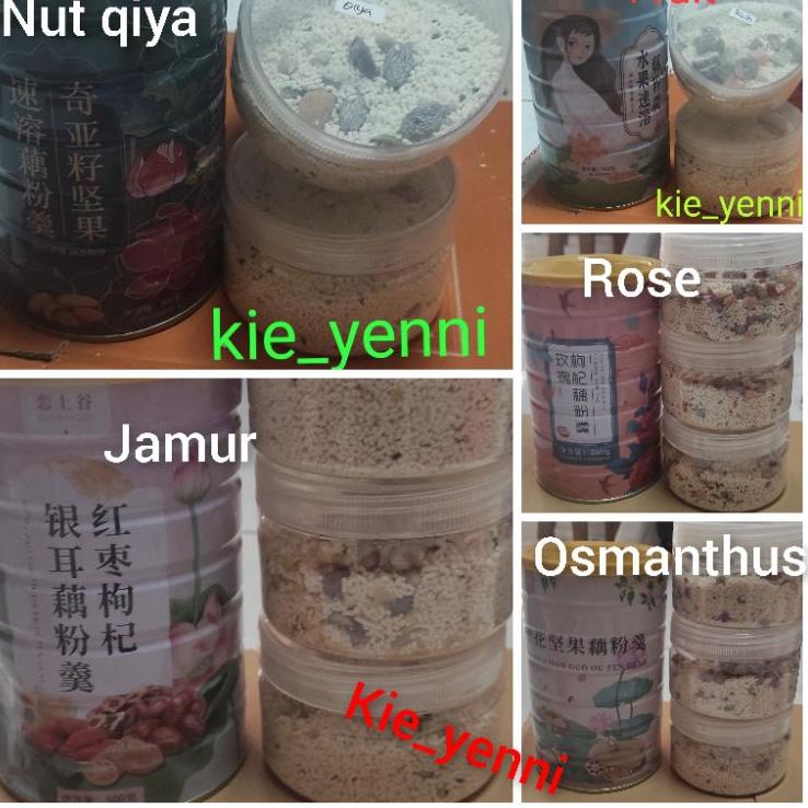 

<Y-4.2➸> (SHARE JAR) Oufen Lotus Root Powder / bubur akar teratai / chia seed/bubuk teratai amanah