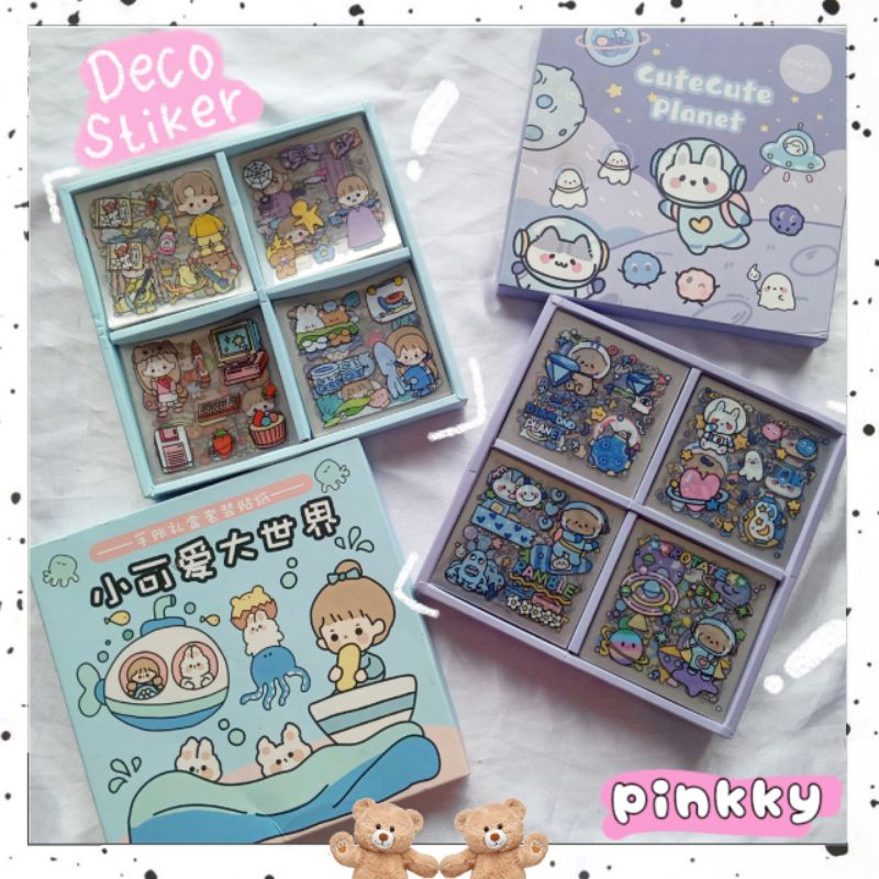 

[Pinkkyst.id] BISA PILIH MOTIF!! 1 Lembar Sticker Deco Hamster Puppy Planet and Beach Day aesthetic Deco buku Diary / Journal / Stiker Deco / Stiker Tumblr Satuan
