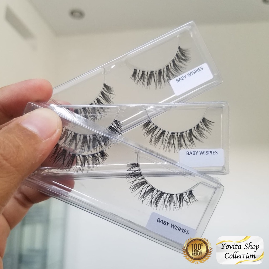 Bulu Mata Palsu Natural Varian Baby Wispies. Fake Eyelash Handmade Premium