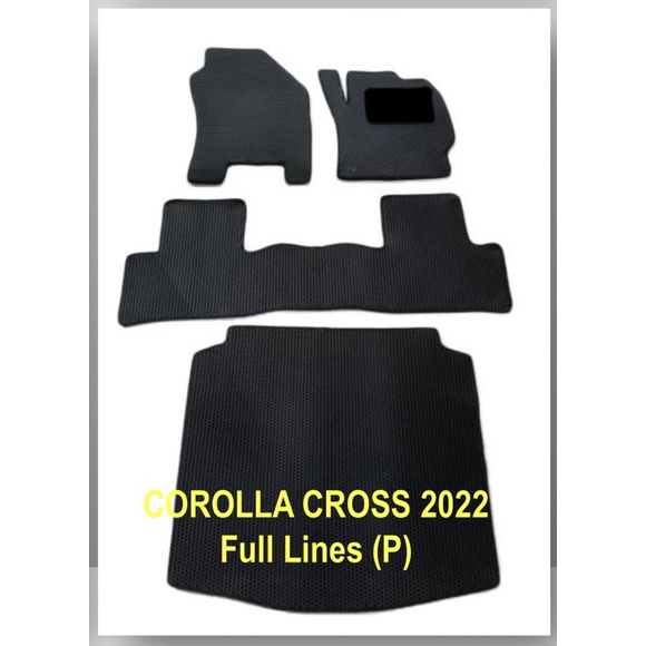 Karpet Mobil Toyota Corolla Cross 2022 Full Bagasi Bahan 2 Lapis