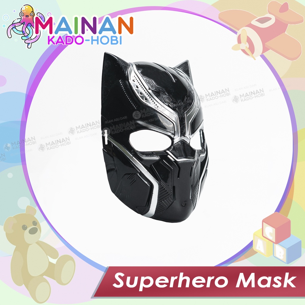 MAINAN ANAK MASK TOPENG SUPERHERO AVENGERS BLACK PANTHER