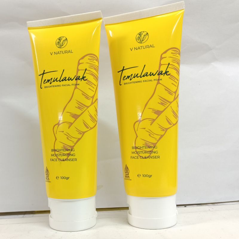 Facial Foam V Natural Temulawak Bpom 100 ml