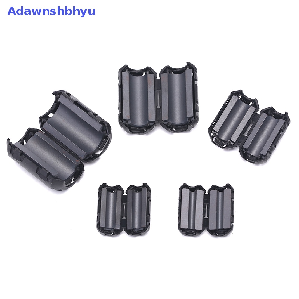 Adhyu 5pcs Clip-on Ferrite Ring Kabel Klip Core RFI EMI Noise Suppressor Filter Beads ID