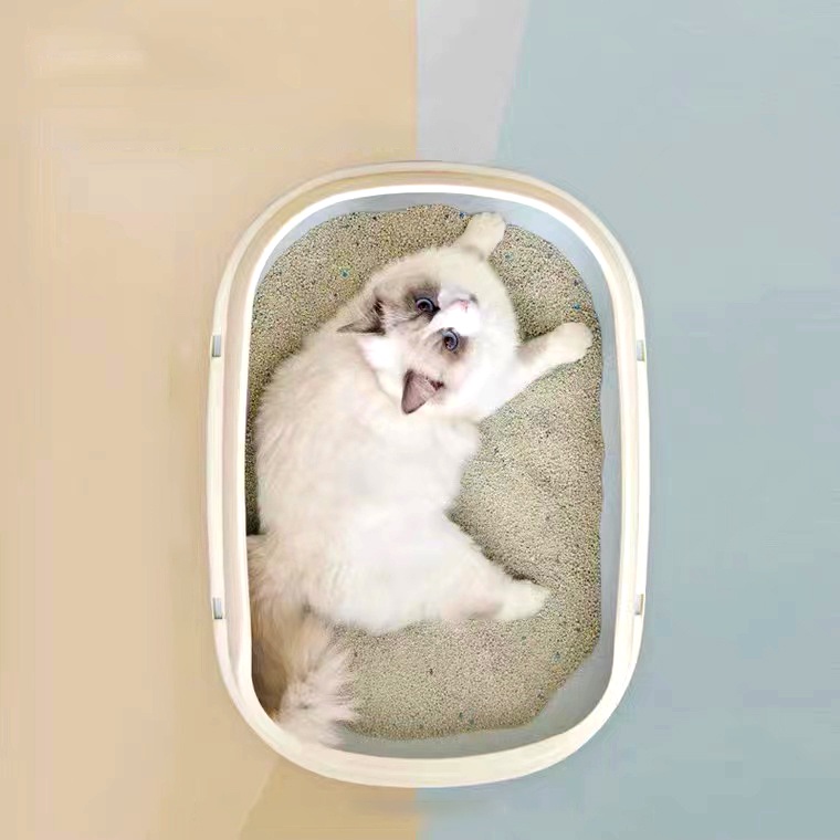 Bak Pasir Kucing Cat Litter Box Bak Pasir Kucing Jumbo Tempat Pup Kucing Tempat Berak Kucing