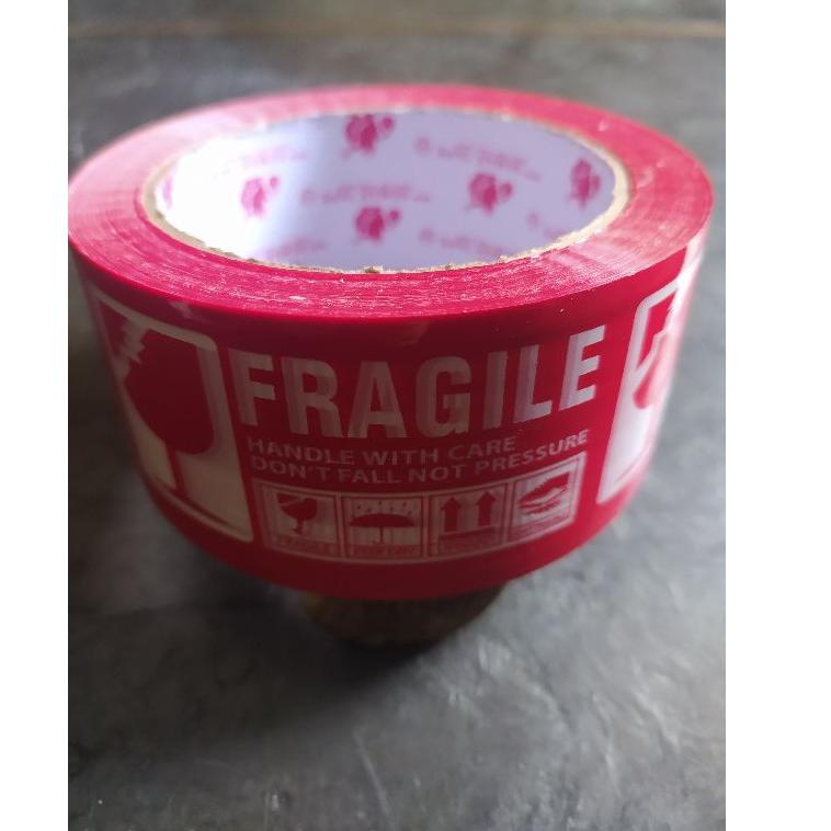 

➻ Lakban Plakban Isolasi FRAGILE 48 mm 100 yard せ