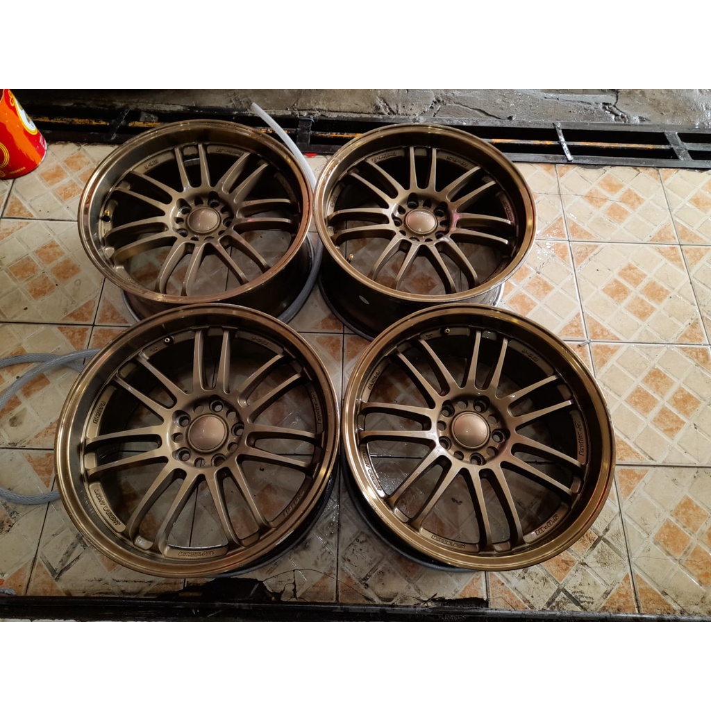 velg second ring 18 type re30 lebar 8,5 rata lubang baut 5x114,3/100