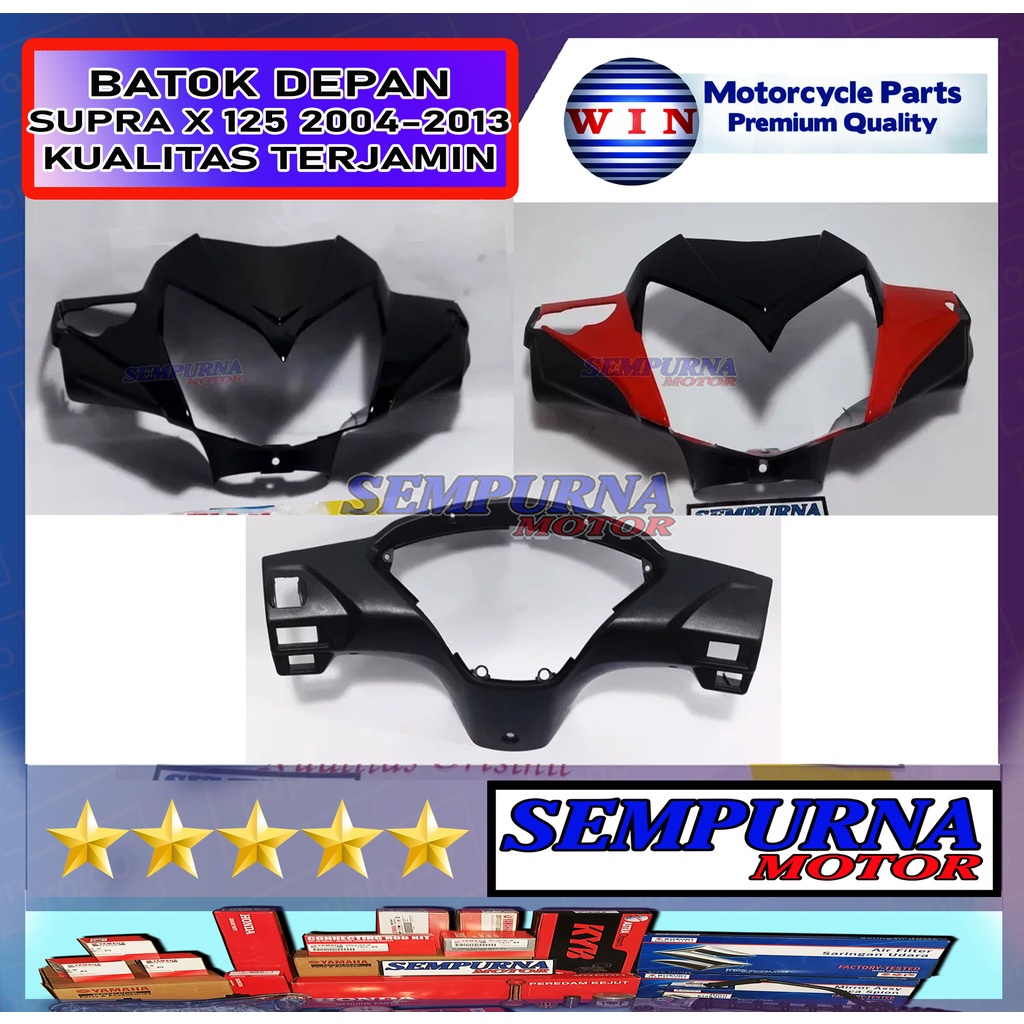 Merek Win Kualitas Original  Batok Depan Belakang Supra X 125 Batman 2007-2013