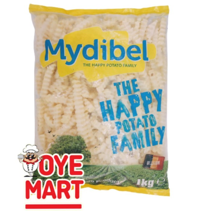 

MYDIBEL CRINKLE CUT 1KG / FRENCH FRIES KENTANG GORENG BEKU