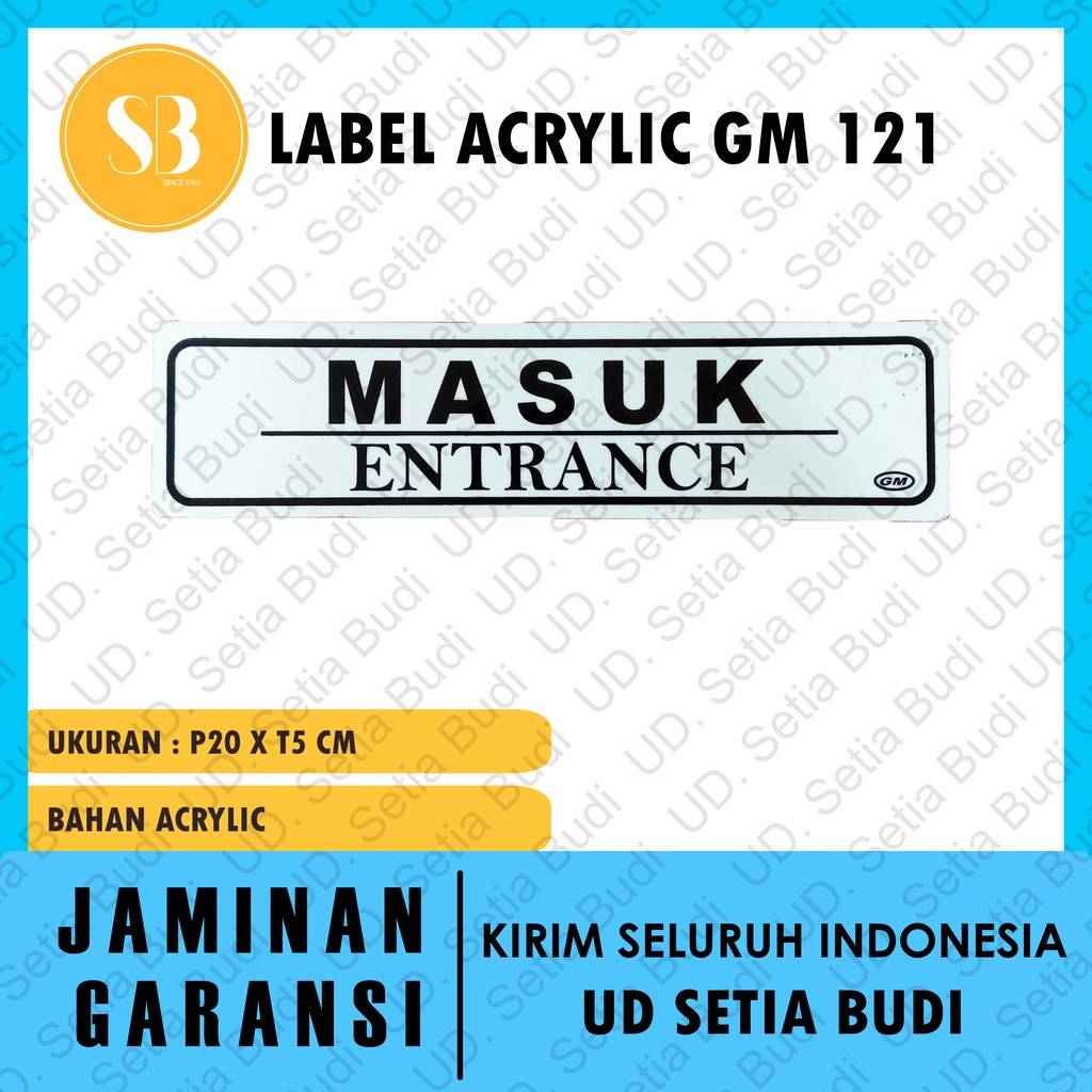 Label GM Kecil Masuk LK 121