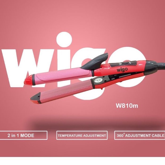 Catok rambut Wigo mini 2 in 1 W810 Odais 2in1 2 in 1 curly straight lurus keriting