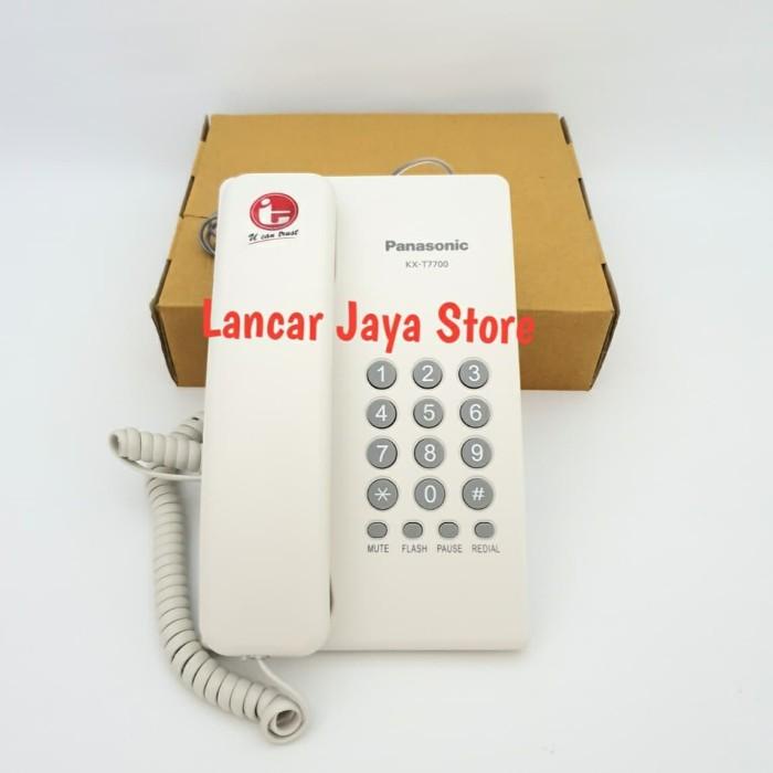 Pesawat Telepon / Telpon Kabel Rumah Panasonic KX-T7700 - Putih
