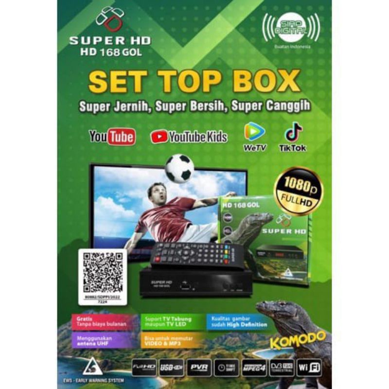 STB TV DIGITAL SUPER HD KOMODO DVBT2