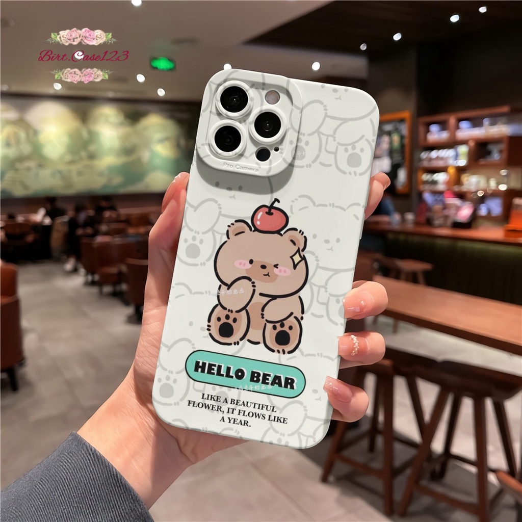 CUSTOM CASE SOFTCASE SILIKON PROCAMERA BEAR CUSTOM OPPO REALME VIVO XIAOMI SAMSUNG INFINIX IPHONE FOR ALL TYPE BC6847