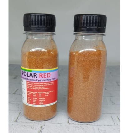 ARTEMIA POLAR RED 50 GRAM ARTEMIA PAKAN BURAYAK GUPPY CUPANG DISCUS