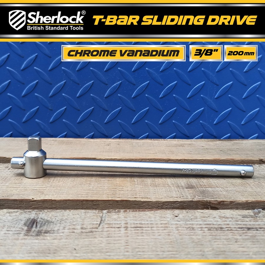 Sherlock Sliding T Bar 3/8 &quot; Drive x 8 inch