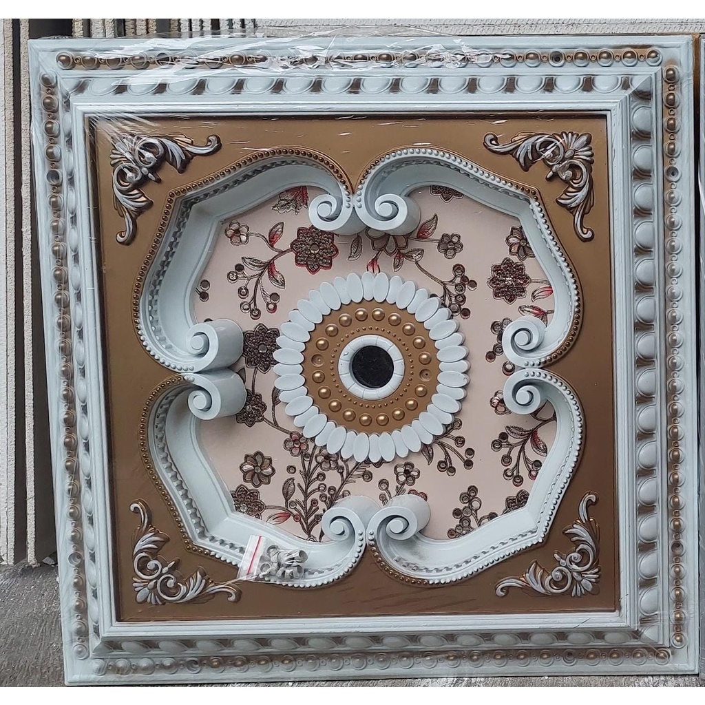 ORNAMEN LAMPU PLAFON PVC 60 CM X 60 CM/ornamen artistik
