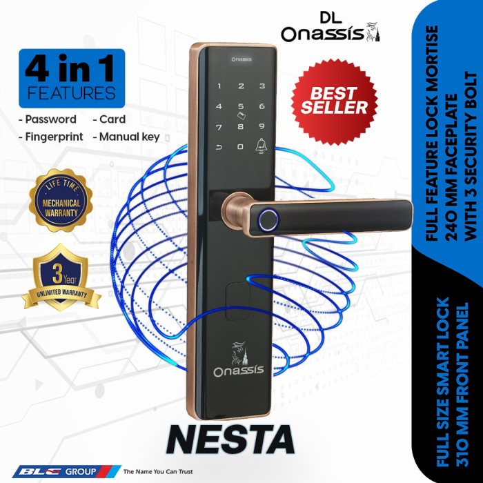 kunci pintu digital onassis NESTA