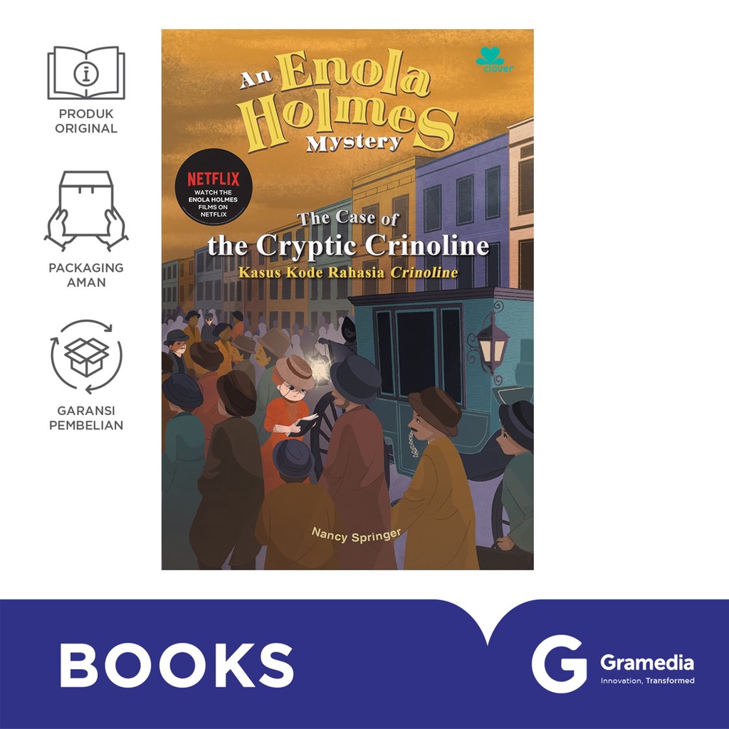 Kisah Misteri Enola Holmes Kasus Kode Rahasia Crinoline (NANCY SPRINGER)