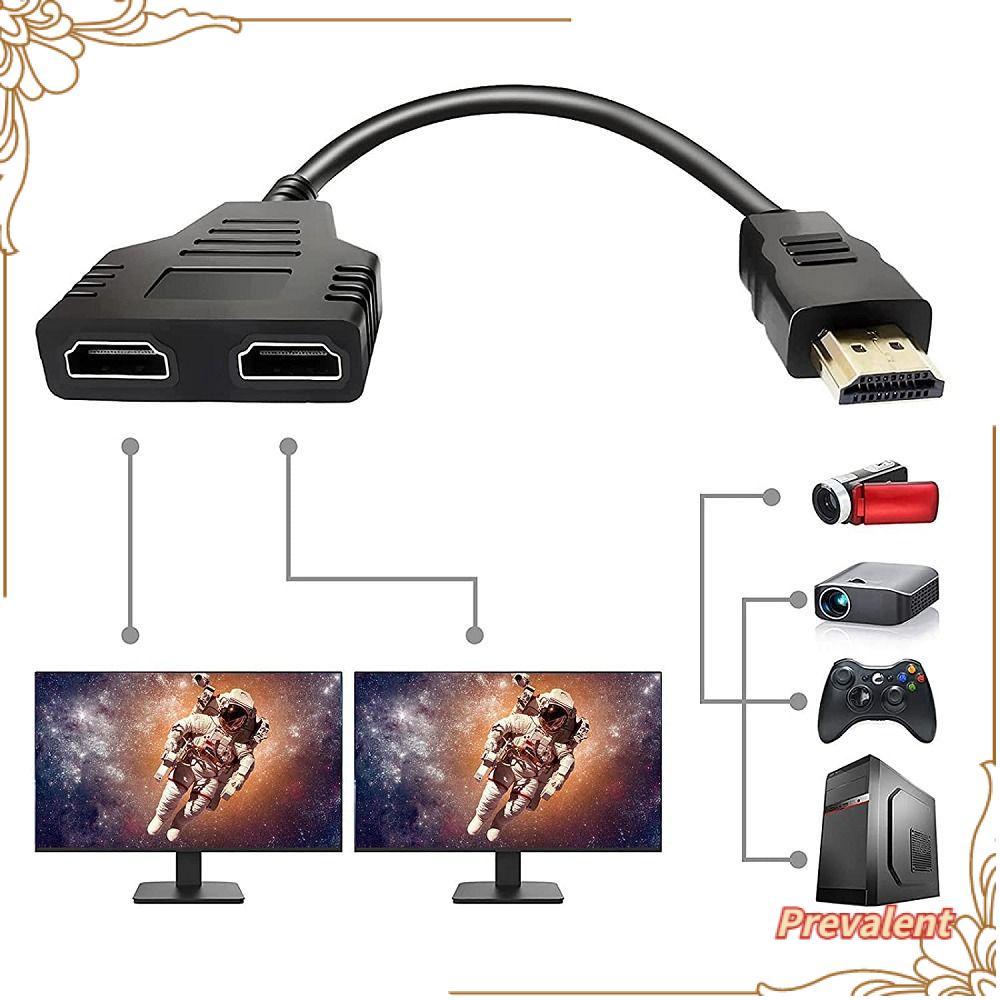 Preva HDMI Splitter Universal 1080P 1ke 2arah Adaptor Kawat