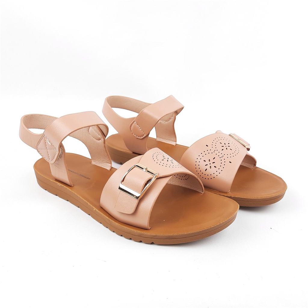 Sandal sepatu Flat wanita Fransisca &amp; Renaldi L.Agnes 36-40