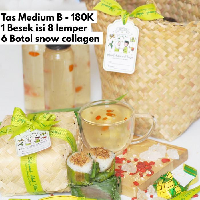 

Hampers Purun Isi Besek Isj 8 Lemper Dan 6 Snow Collagen Dessert 096