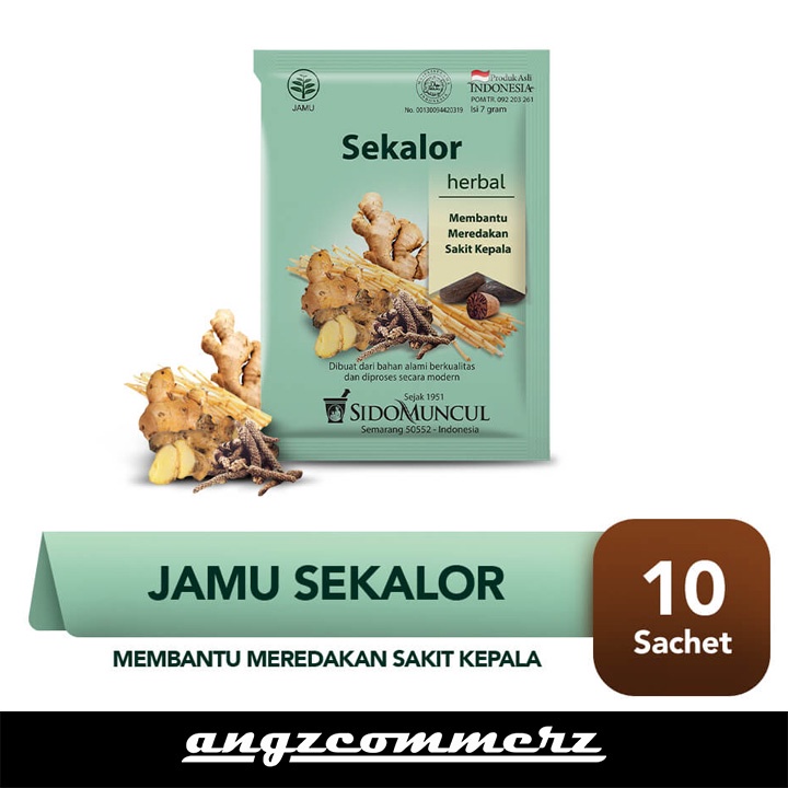 

Sidomuncul Jamu Sekalor Herbal Meredakan Sakit Kepala Renteng 10 pcs