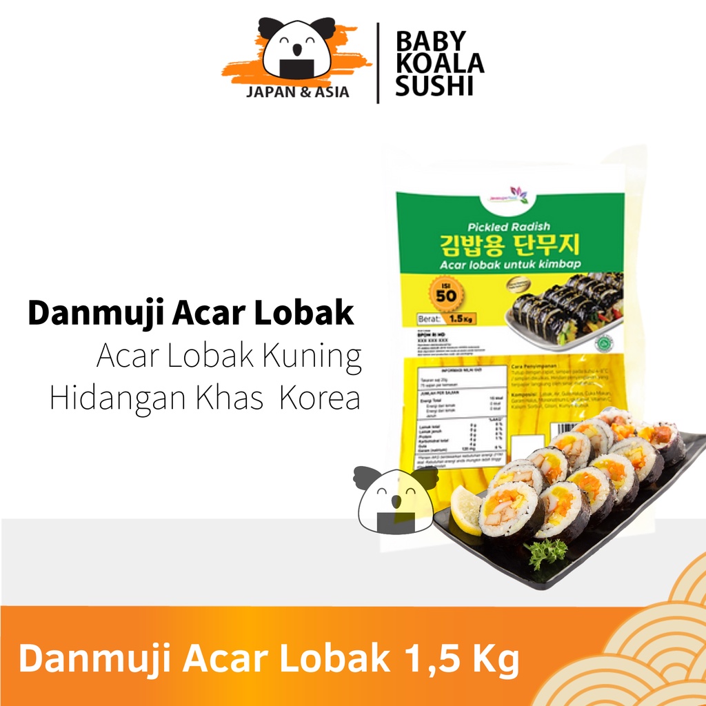 

DANMUJI Stick & Slice Acar Lobak Korea 1,5 Kg | Untuk Kimbab