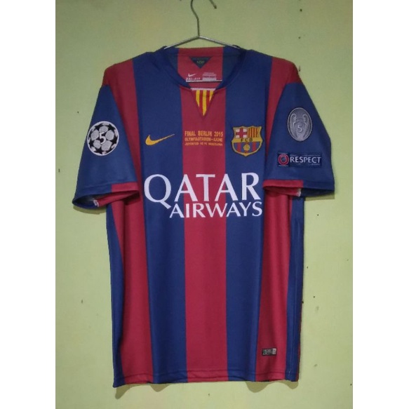 Jersey Barcelona Final Berlin 2015 Full Patch UCL