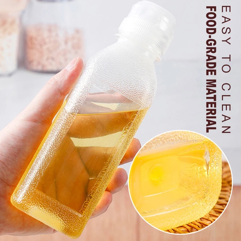 Perlengkapan Masak Salad Sauce Jar Dapur Kue Minyak Terkontrol Botol Bumbu Extruded Aksesoris Anti Bocor Tidak Minyak Bocor Penutup Segel Squeeze Oil Dispenser Bottle