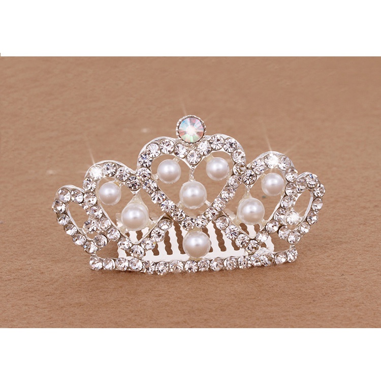 AC079 Mahkota Bando Tiara Jewelry Crown Aksesoris Rambut Anak Perempuan Putri