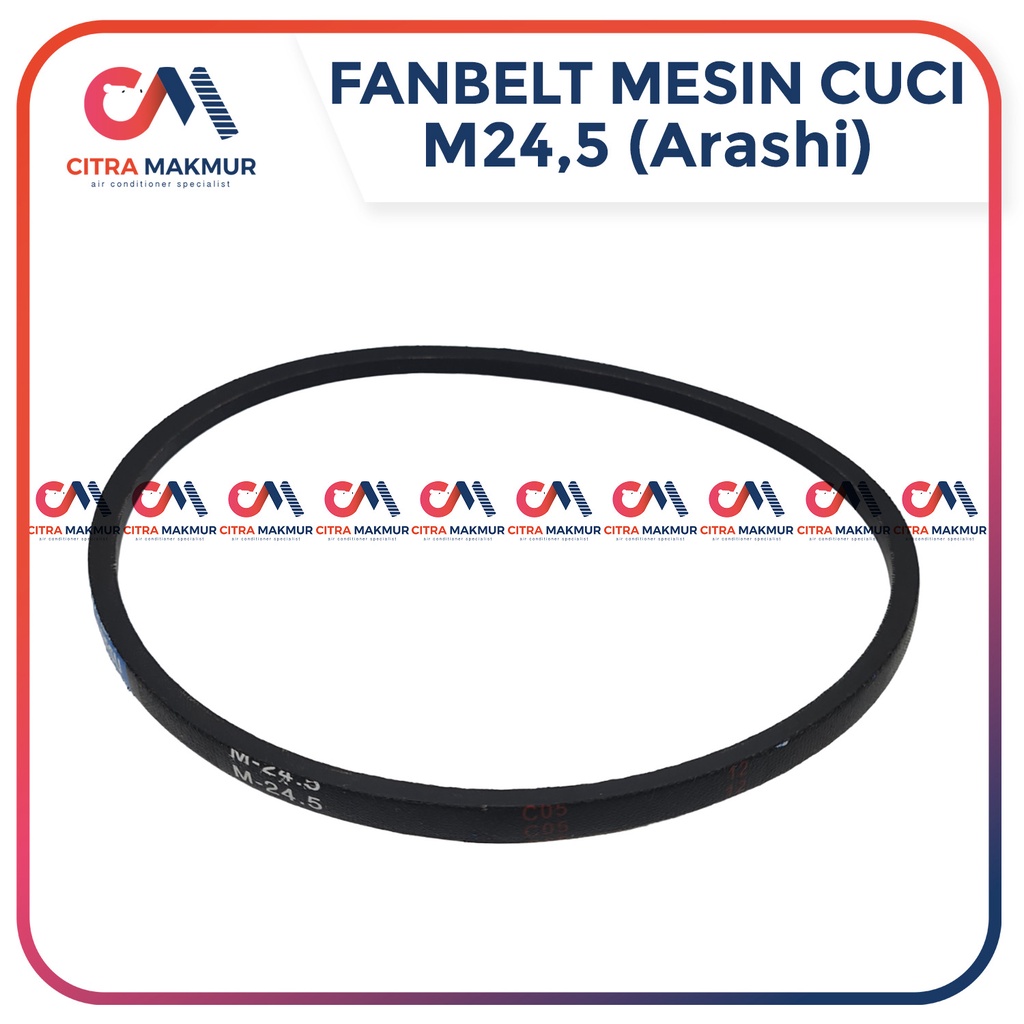 Fanbelt Mesin Cuci Pengering M24,5 Mini Arashi M24,6 Kecil 2 in 1 tabung fan belt tali kipas Vanbelt