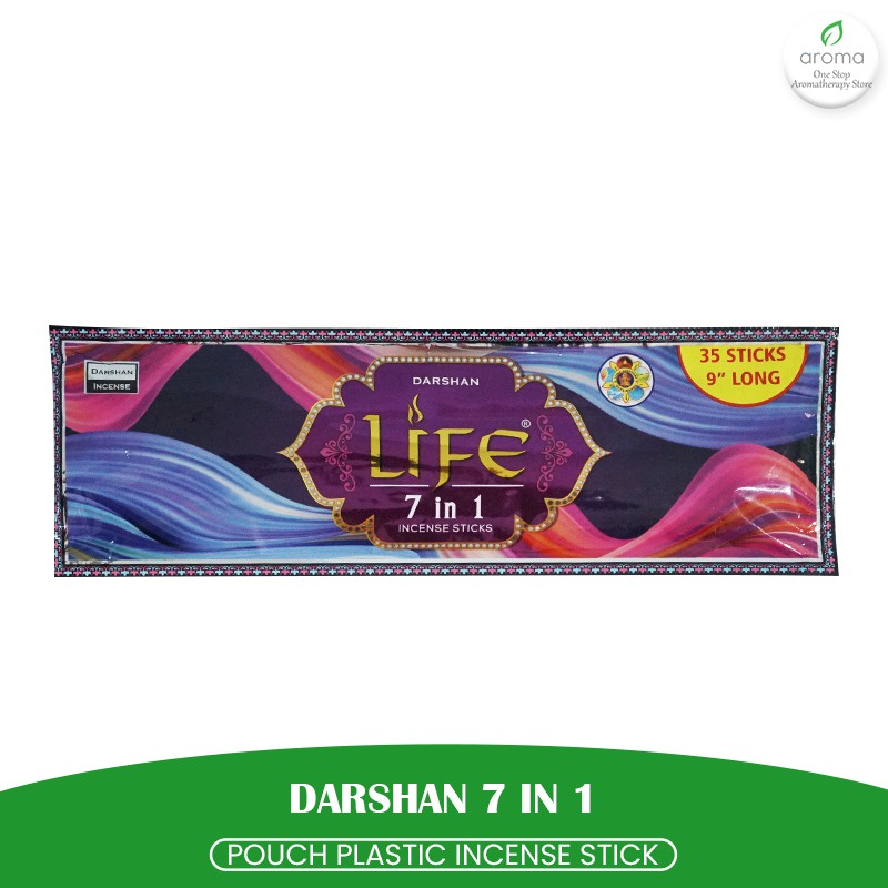 Dupa India (Aromaterapi) Pouch Plastic - Darshan 7in1 35 Sticks