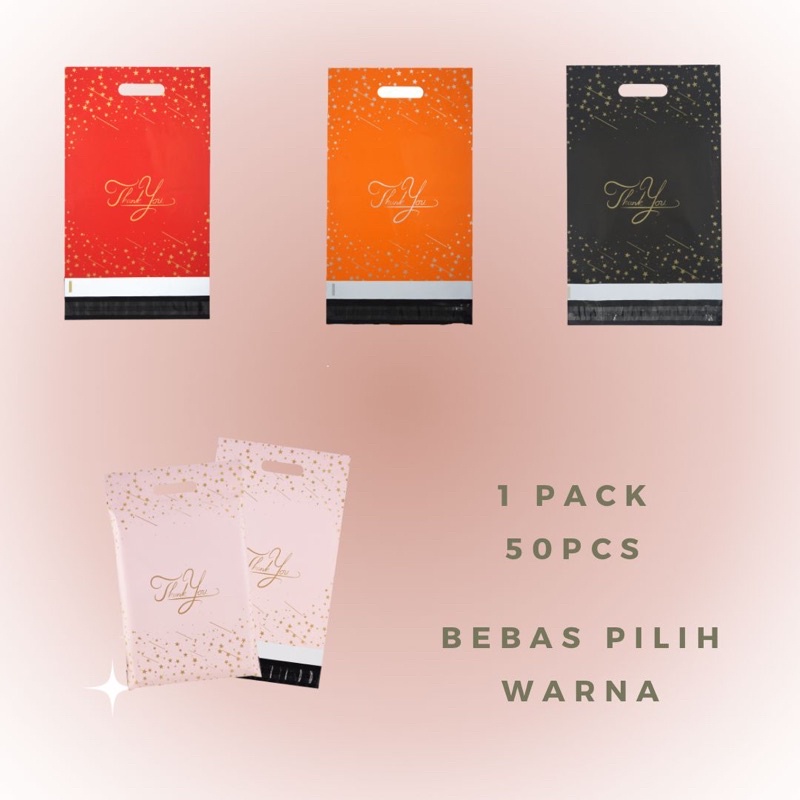 

Plastik PolyMailer Kantong Plastik Packing UK 25,5*33 PAKET