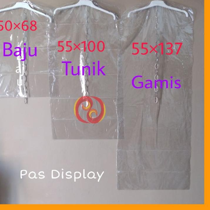 Mika baju tebal plastik cover baju/tunik/gamis dewasa