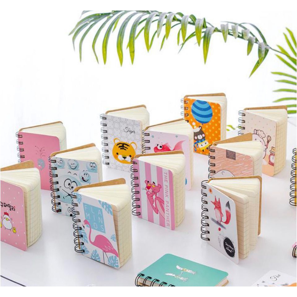 IC NOTE BOOK RING MOTIF MEMO KECIL A7 SPIRAL isi 80 Lembar NOTEBOOK MINI / BUKU CATATAN RING / BUKU TULIS RING