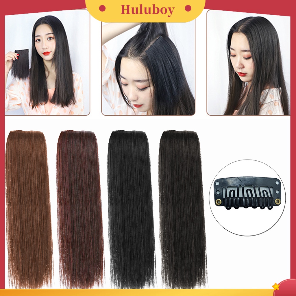 Klip Rambut Palsu Extension Panjang Elastis Invisible Untuk Wanita