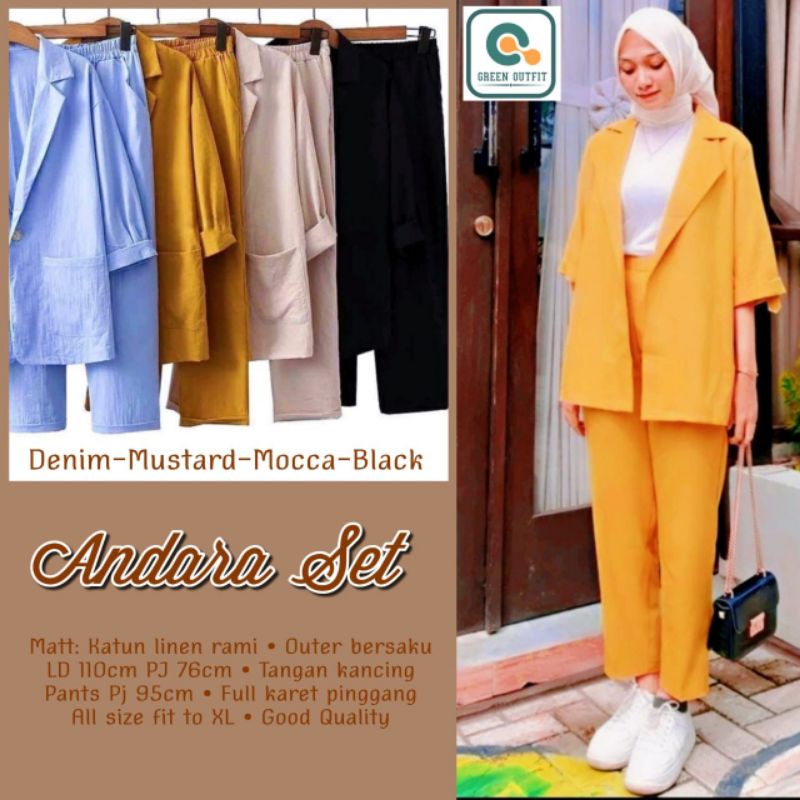 Andara Setelan Blezer
