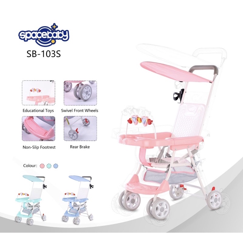 Spacebaby SB 103S kereta dorong balita baby chair kursi stroller meja makan anak bayi SB103 S SB103S SB 103 S space baby SB106S SB 106 S SB106 S SB 106S