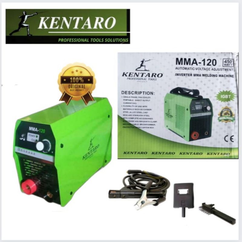 mesin las TYPE MMA-120 450W IGBT kentaro Japan quality