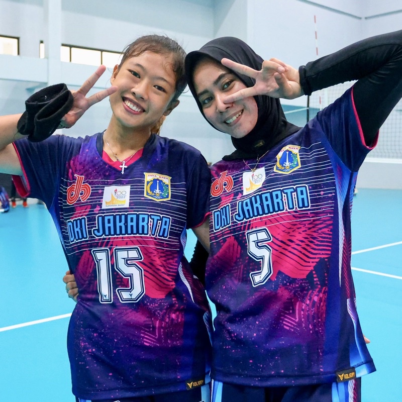 Jersey POMNAS DKI JAKARTA [Bluesnavy Pink Abstripe]