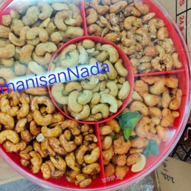

GRATIS ONGKIR✅Kacang mede mix /Mede Tray 5 rasa berat 1000 gram|RA5