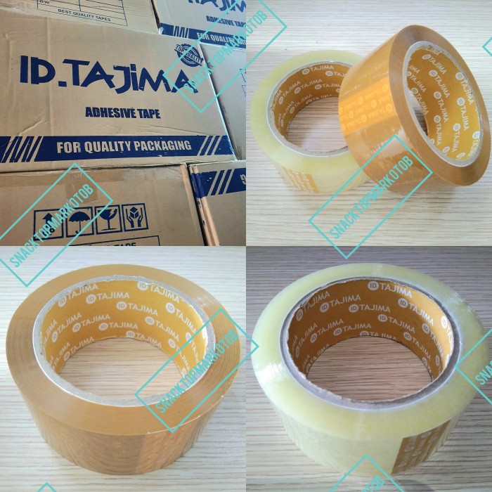 

Lakban Bening Coklat 2Inch (45mm) 100Yards Tajima Yellow Core Per Dus