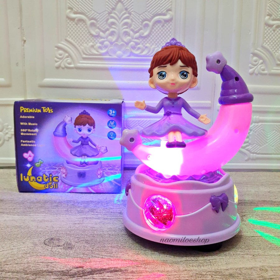 Lunatic Doll Mainan Boneka Musik Dan Berjalan Mainan Robot Lampu Tidur Edukasi Edukatif SNI -