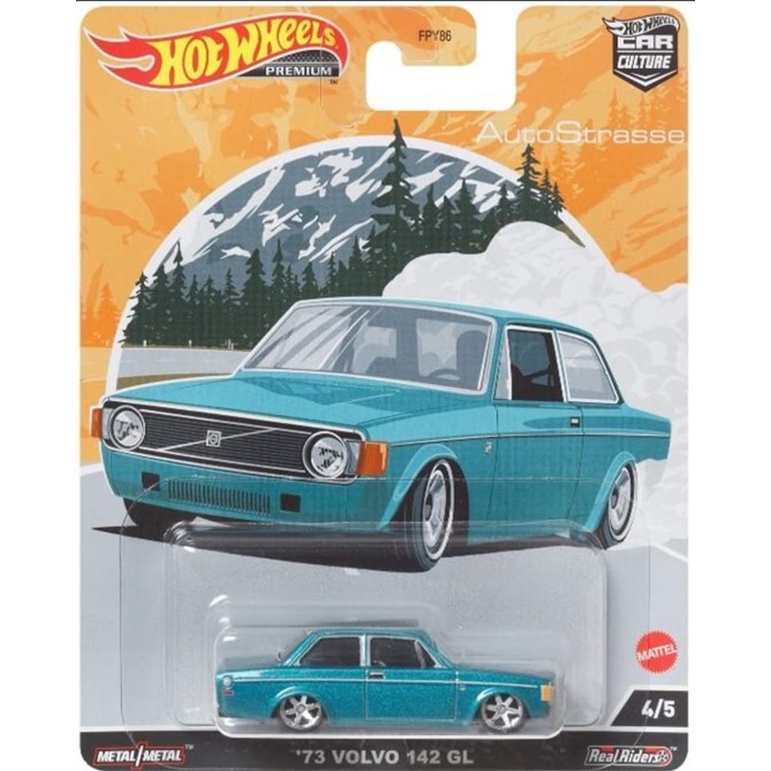 HOTWHEELS PREMIUM 73 VOLVO 142GL AUTO STRASSE