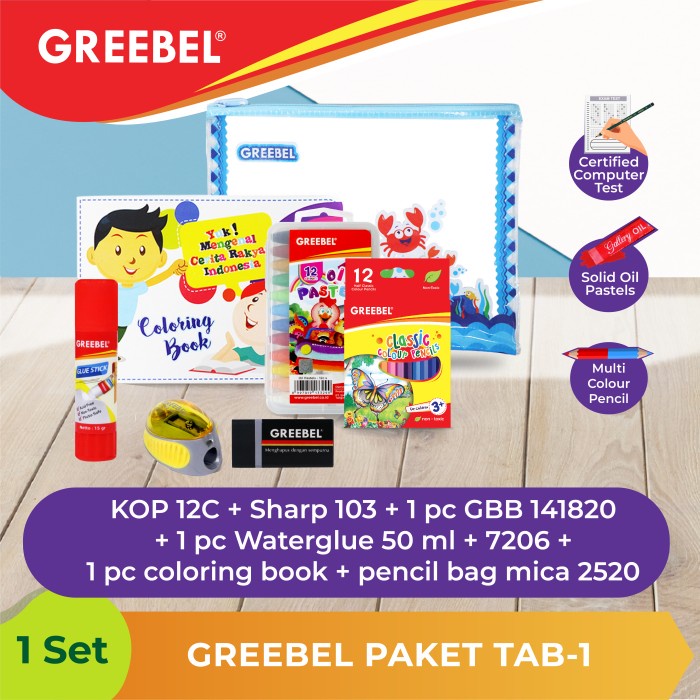 

GREEBEL PAKET ALAT TULIS TAB-1