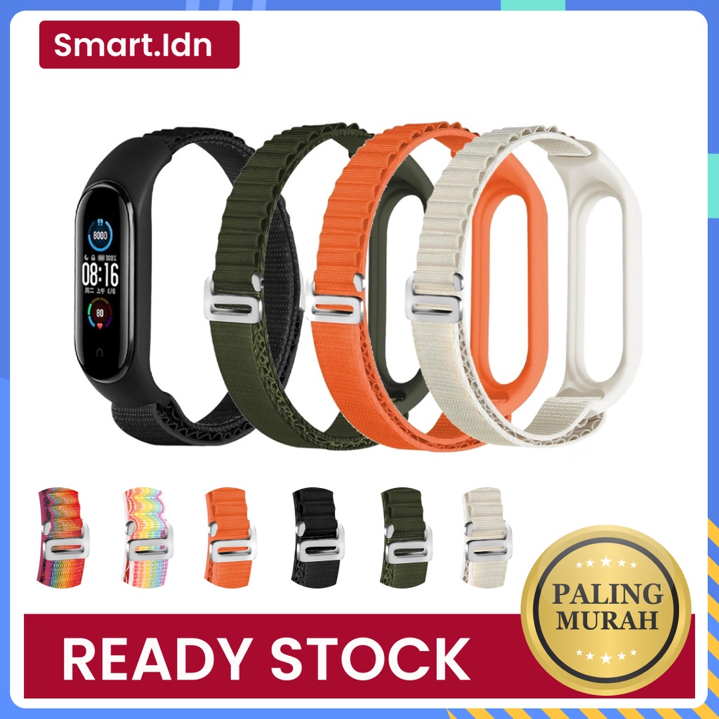 Ocean Strap Bahan Nilon Strap Mi Band Tali Strap for Miband 3 4 5 6 7