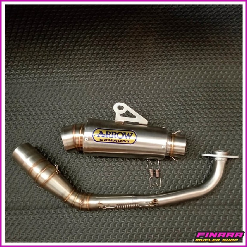 ARROW SILINCER KNALPOT RACING INLET 50MM NMAX / KNALPOT NMAX NEW / KNALPOT VARIO / KNALPOT AEROX / K