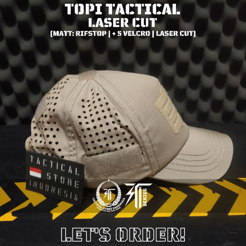 Topi Tactical Laser Cut Cream