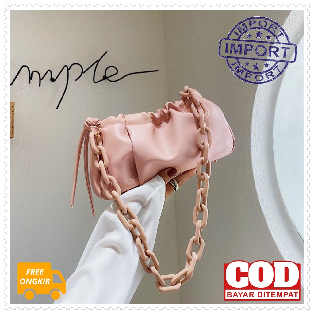 TAS BAHU WANITA VB3159 IMPORT PESTA PEREMPUAN BERKUALITAS TAS SERUT MINIMALIS SIMPLE FASHION BAHAN K